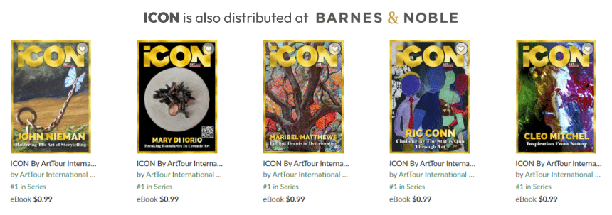 ICON is also distributed at Barnes & Noble