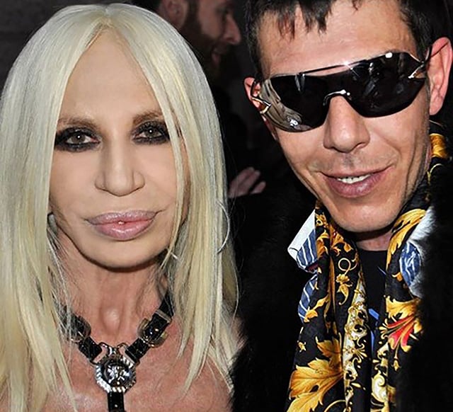 Ilian Rachov with Donatella Versace Photo courtesy of Ilian Rachov<br />